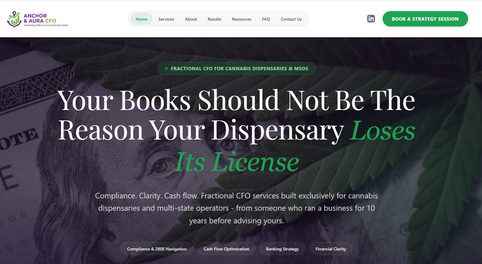 Anchor & Aura CFO Website