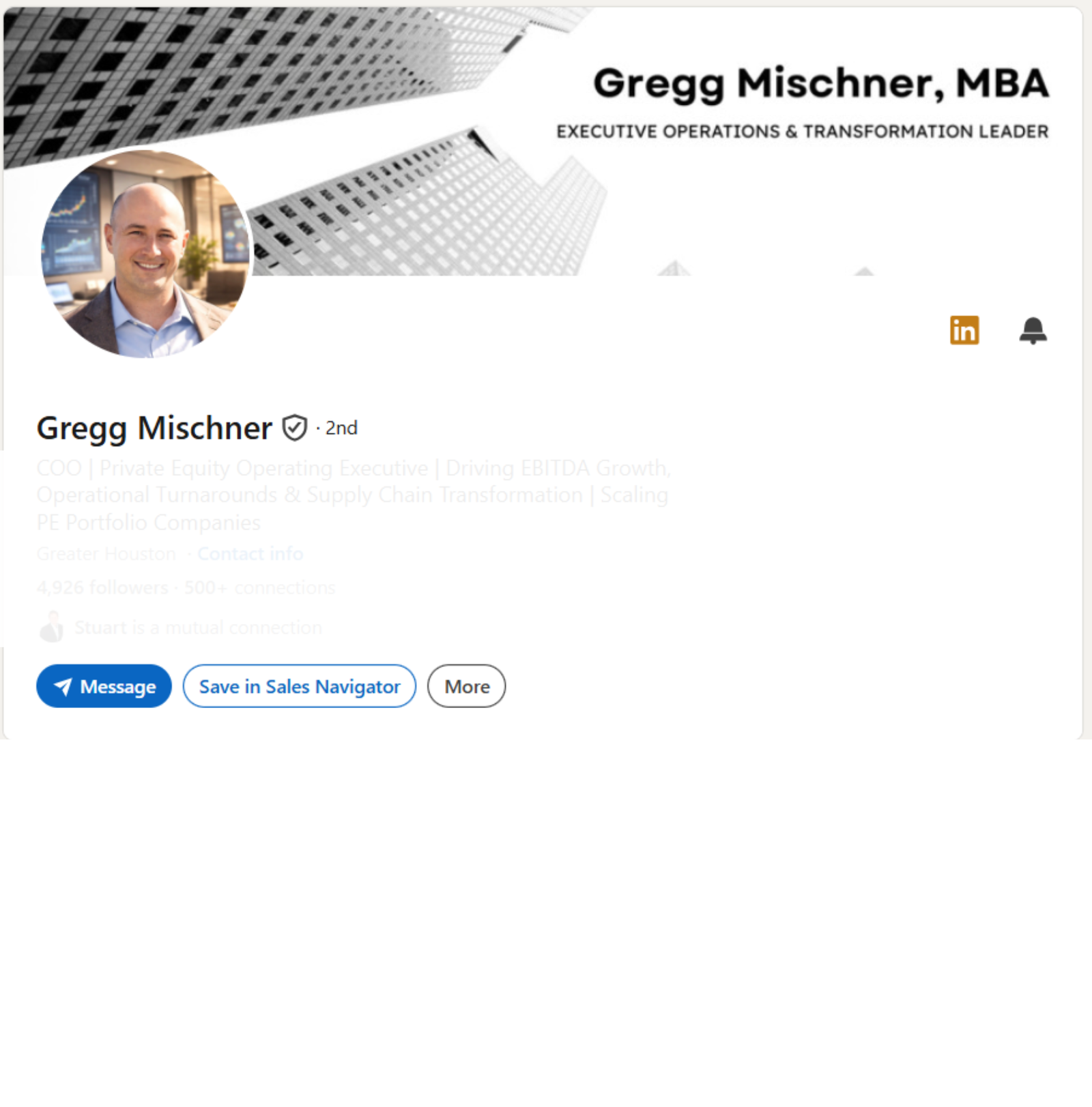 Gregg Profile Before